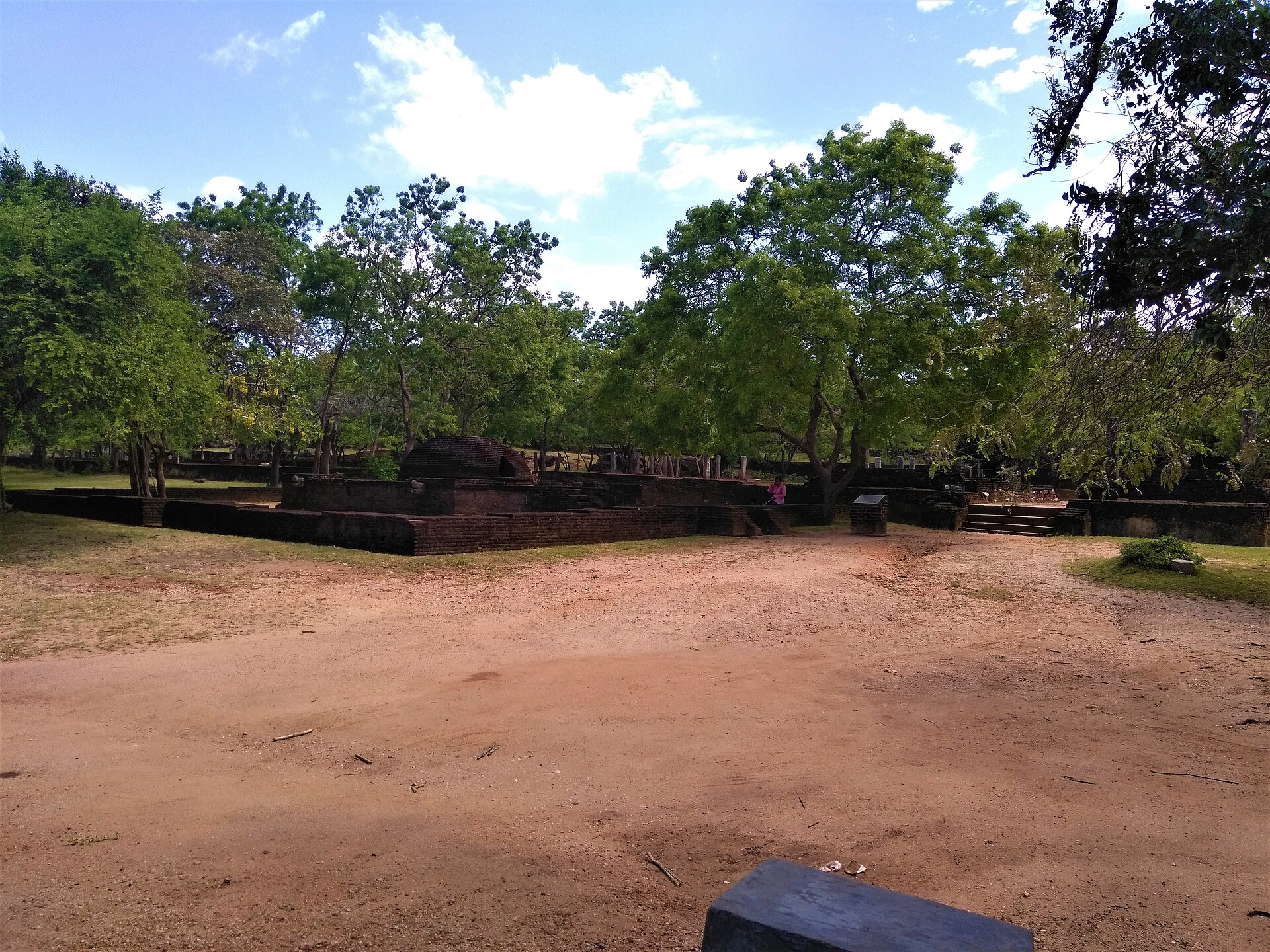 Ancient ruins of the medieval royal capital at Polonnaruwa